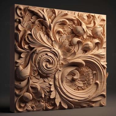 Patterns and decorations stl design 1 3d model